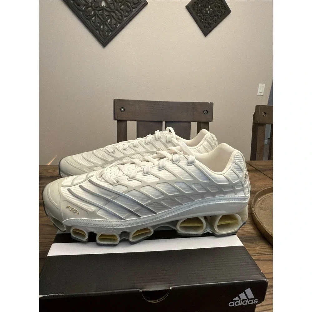 Adidas Megaride F50 Mans Shoes Cloud White Ice Gold Met KI4740 Sz 12 …X2